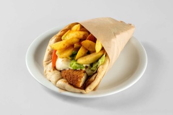 Μπιφτέκι λαχανικών σε πίτα — Route Souvlaki