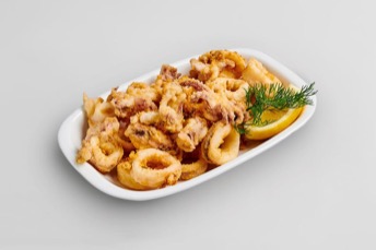 Καλαμαράκι μερίδα — Route Souvlaki