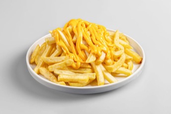 Πατάτες τηγανητές με cheddar — Route Souvlaki
