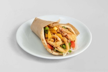 Καλαμαράκι σε πίτα — Route Souvlaki