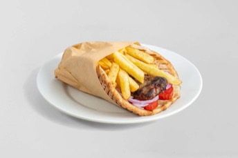 Μπιφτέκι μοσχαρίσιο black Angus σε πίτα — Route Souvlaki