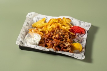 Γύρος χοιρινός μερίδα — Route Souvlaki