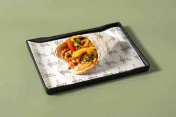 Μπιφτέκι λαχανικών σε κυπριακή πίτα — Route Souvlaki